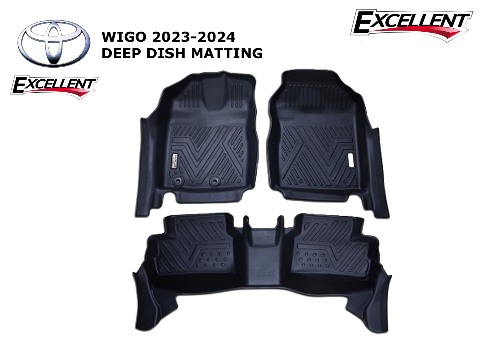 TOYOTA WIGO 2023-2024 DEEP DISH MATTING EXCELLENT