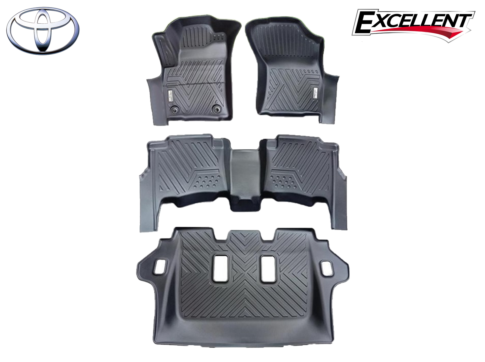 TOYOTA FORTUNER 2016-2024 DEEP DISH MATTING 4D EXCELLENT