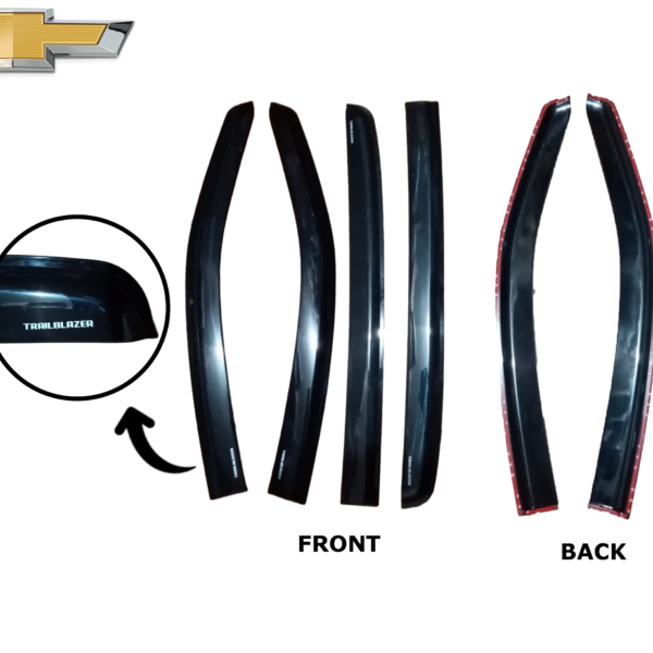 CHEVROLET TRAILBLAIZER 2016-2024 DOOR VISOR BLACK INJECTION