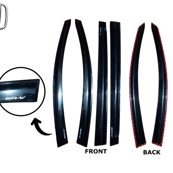 HONDA BR-V 2016-2022 DOOR VISOR BLACK INJECTION