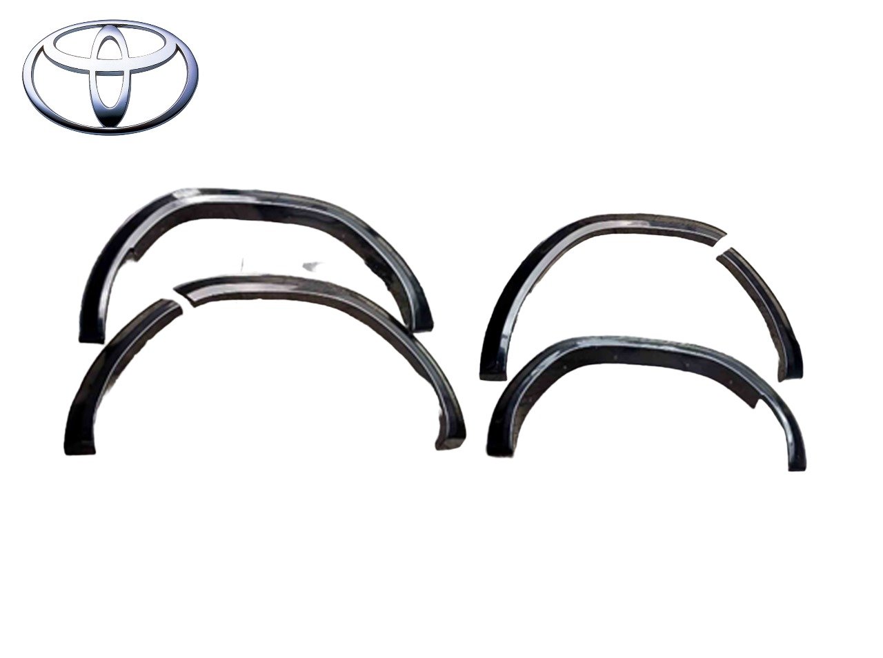 TOYOTA HILUX G VARIANT/HILUX CONQUEST 2.4/2.8 2016-2024 FENDER FLARE WITH BOX BLACK