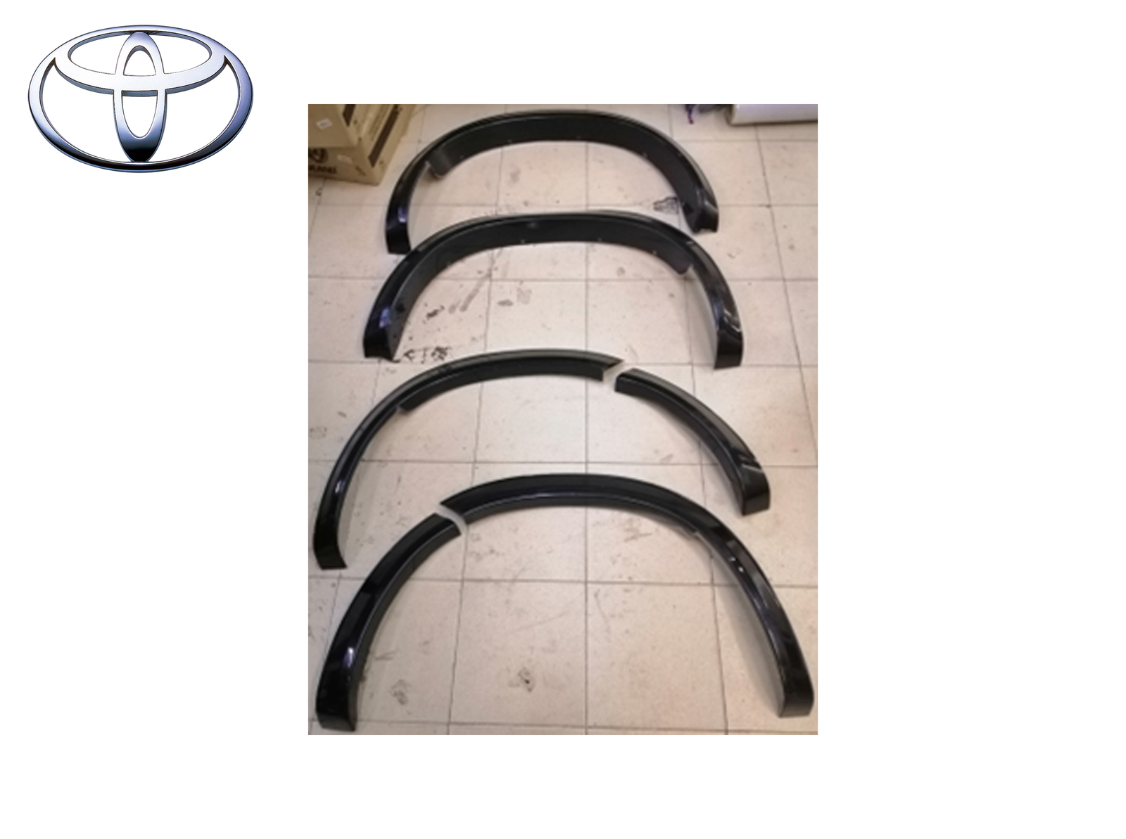 TOYOTA HILUX VIGO CHAMP 2012-2024 FENDER FLARE BLACK