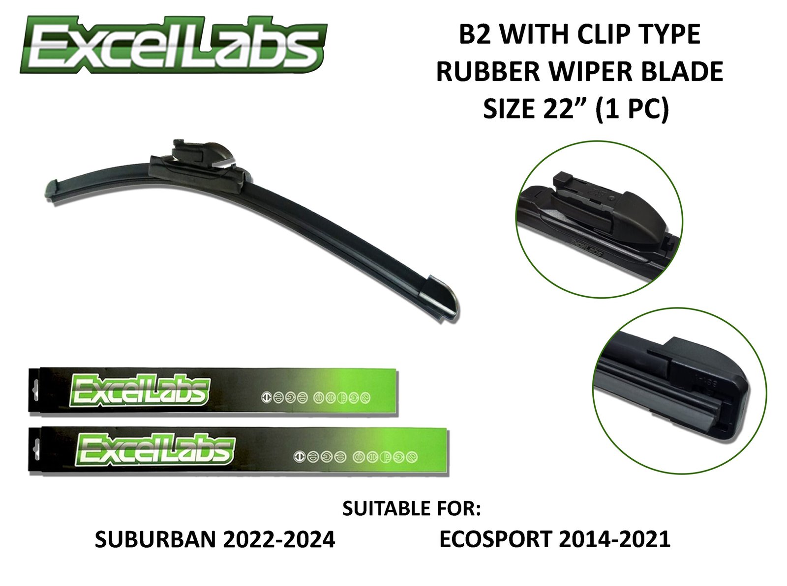 EXCELLABS RUBBER WIPER SIZE 22 (B2 WITH CLIP)