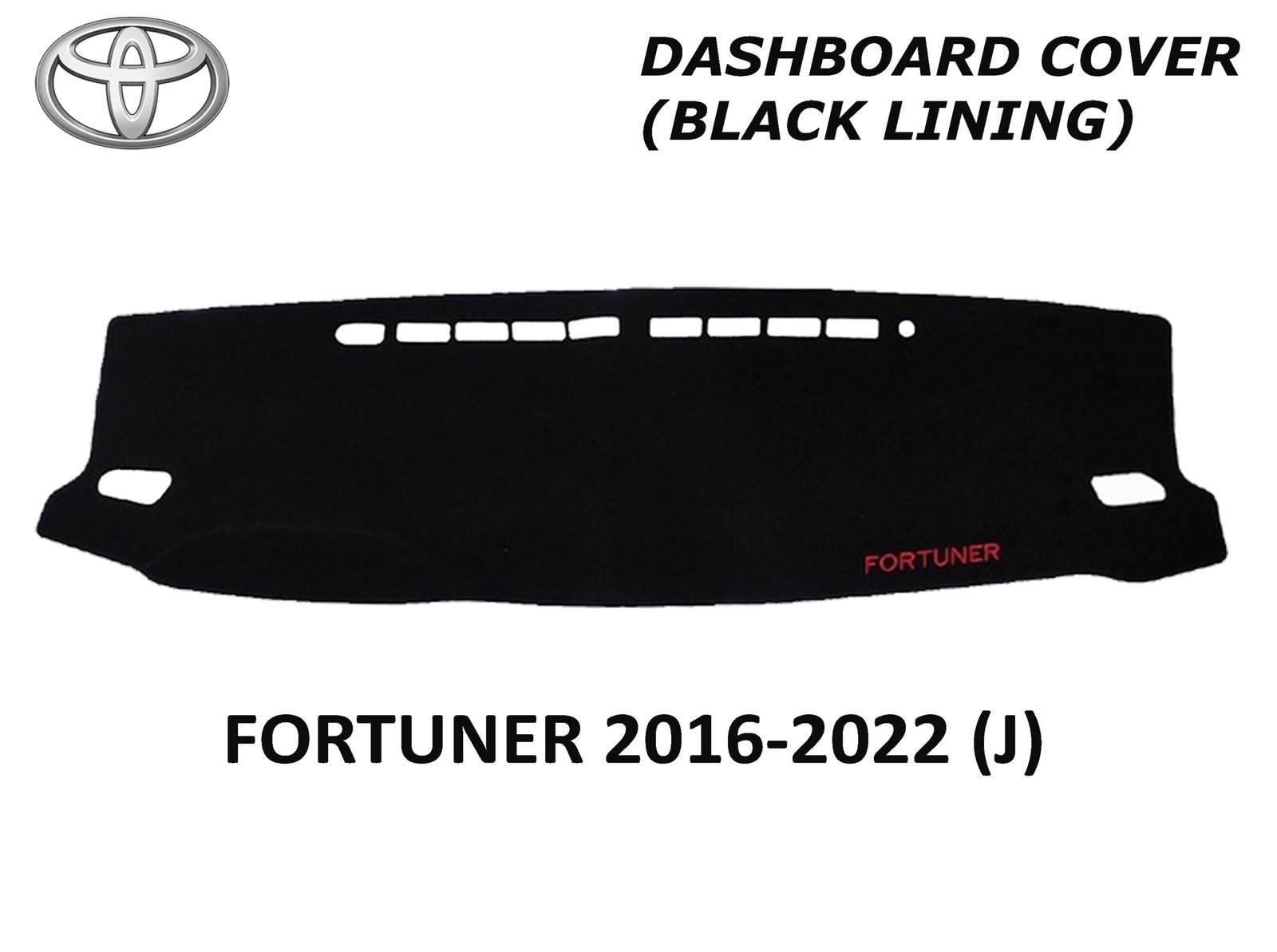 2018 JUDY FORTUNER DASH BOARD COVER BLACK LINING