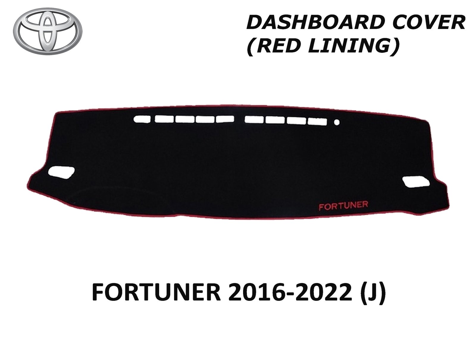 2018 JUDY FORTUNER DASH BOARD COVER RED LINING