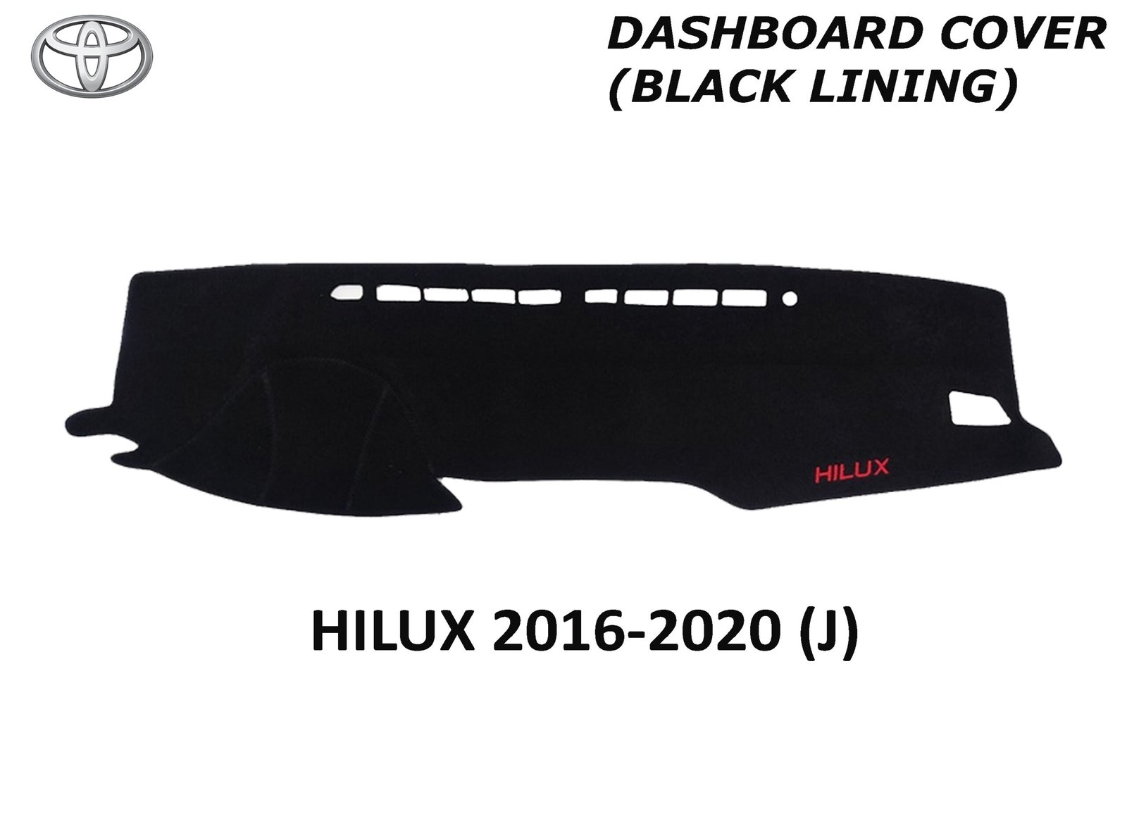 HILUX 2021 DASH BOARD (BLACK LINING)