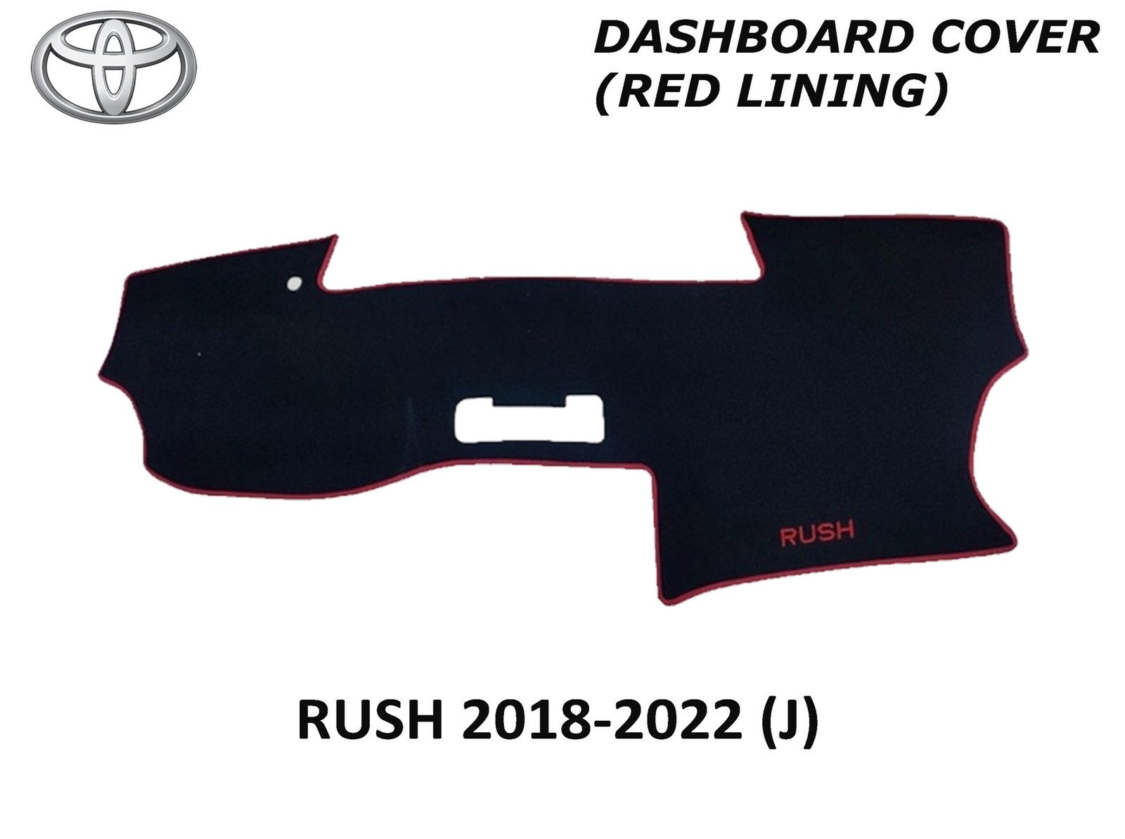 2018 JUDY RUSH DASH BOARD COVER RED LINING