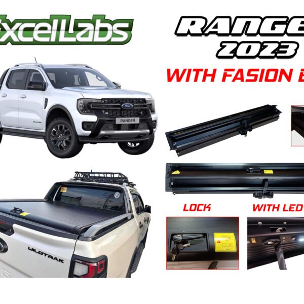 RANGER WILDTRAK 2023-2024 ROLLER LID ALUMINUM MANUAL WITH LOCK AND LED
