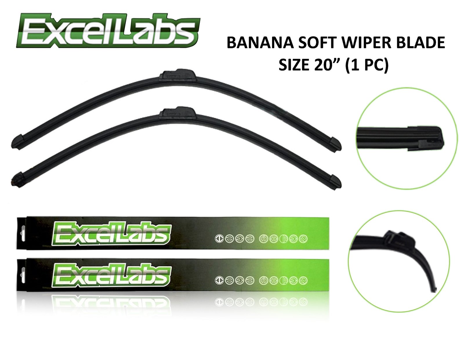 EXCELLENT WIPER RUBBER SIZE 20" (FRONT)