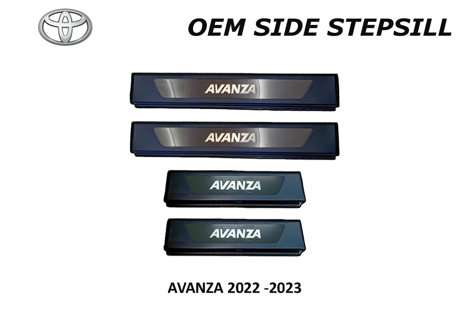 AVANZA 2022 - 2023 SIDE STEPSILL WITH LOGO NO LED