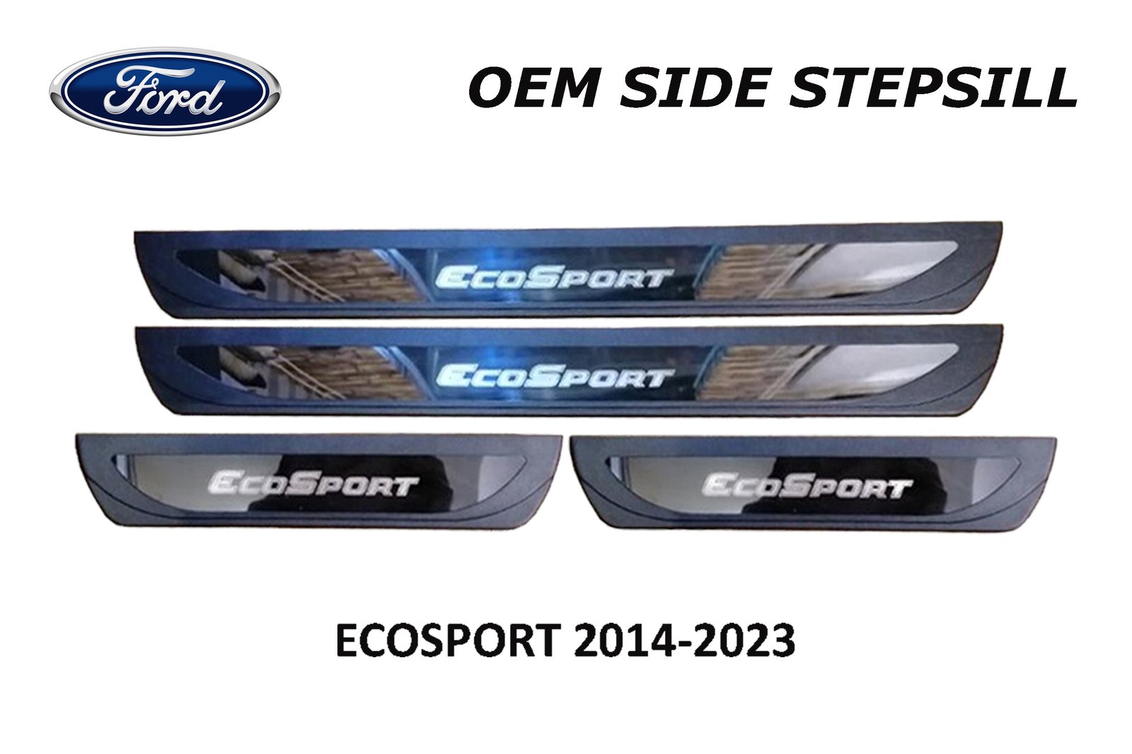 ECOSPORT 2014 - 2023 SIDE STEPSILL WITH LOGO NO LED