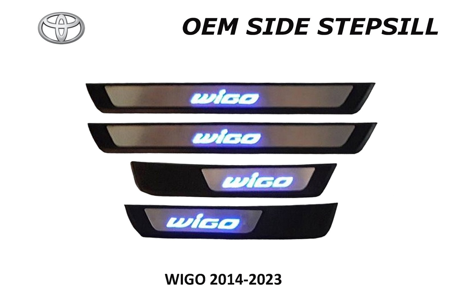 WIGO 2014 - 2023 SIDE STEPSILL WITH LED NEW STYLE