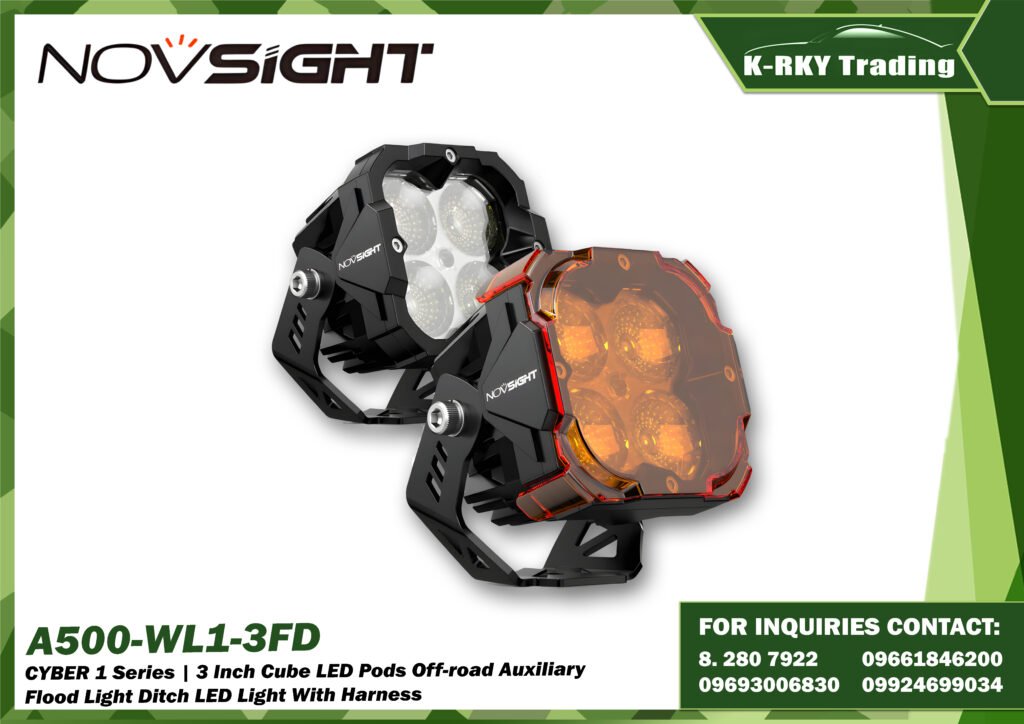 CYBER 1 Series | 3 Inch Cube LED Pods Off-road Auxiliary Flood Light Ditch LED Light With Harness