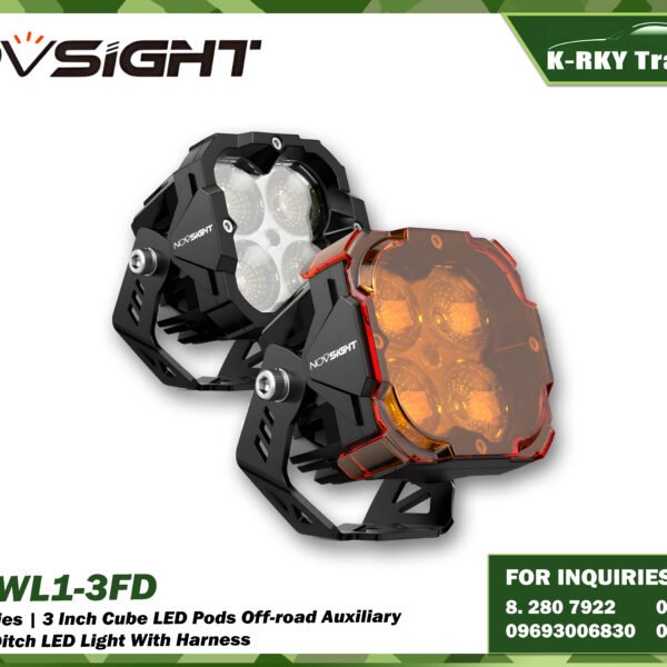 CYBER 1 Series | 3 Inch Cube LED Pods Off-road Auxiliary Flood Light Ditch LED Light With Harness