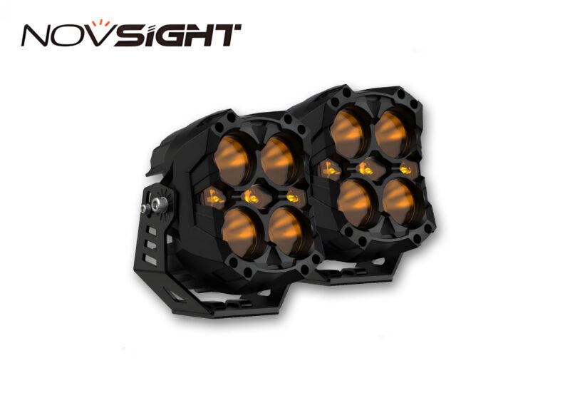 CYBER 1 Series | 6-inch LED Pod Lights Amber Light Warrior Black