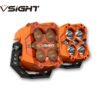 CYBER 1 Series | 6-inch LED Pod Lights White and Amber Light Cyber Orange