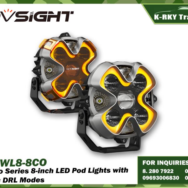 HALO Pro Series 8-inch LED Pod Lights with Dynamic DRL Modes