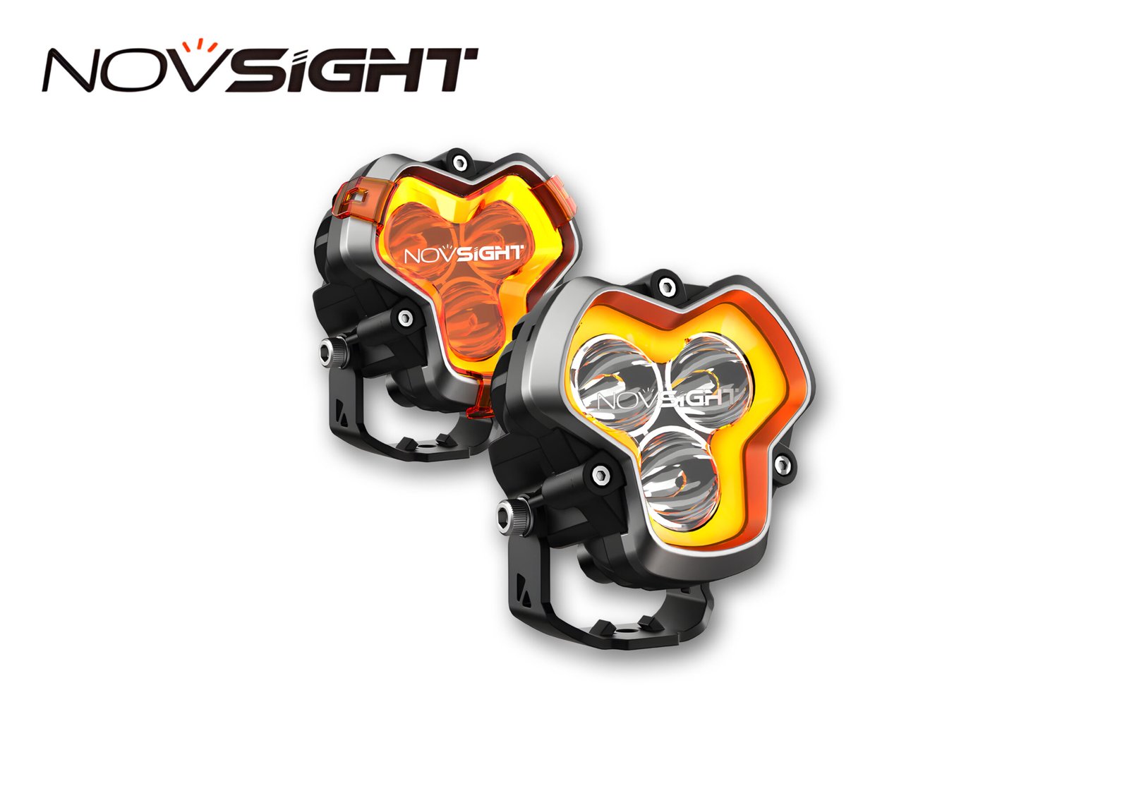 HALO Series 3" LED Pod Lights with DRL 48W Twin Light Kit System Pair (Spot Beam)