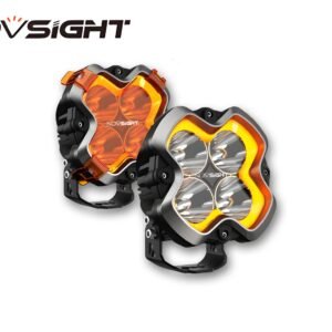 HALO Series 6" LED Pod Lights with DRL 48W Twin Light Kit System Pair (Spot Beam)