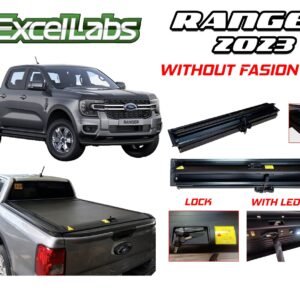 RANGER XLT, XL, XLS, AMAROK 2023-2024 ROLLER LID ALUMINUM MANUAL WITH LOCK AND LED