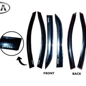 KIA PICANTO 2018-2024 DOOR VISOR BLACK INJECTION