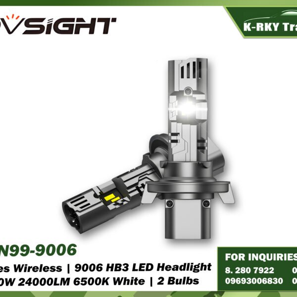N99 Series Wireless | 9006 HB4 LED Headlight Bulbs 100W 24000LM 6500K White | 2 Bulbs