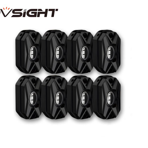 RGB LED Rock Lights Kit One to Eight (8 Pods Set)