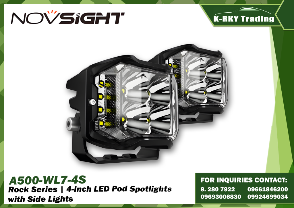 Rock Series | 4-inch LED Pod Spotlights with Side Lights