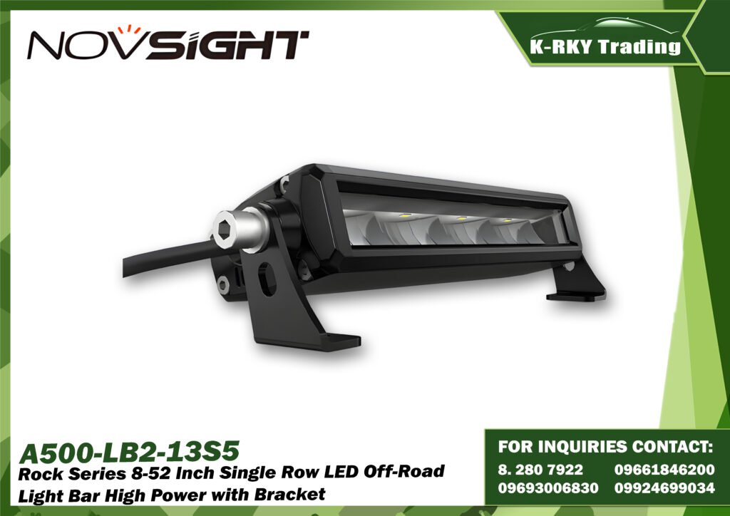 Rock Series 8-52 Inch Single Row LED Off-Road Light Bar High Power with Bracket
