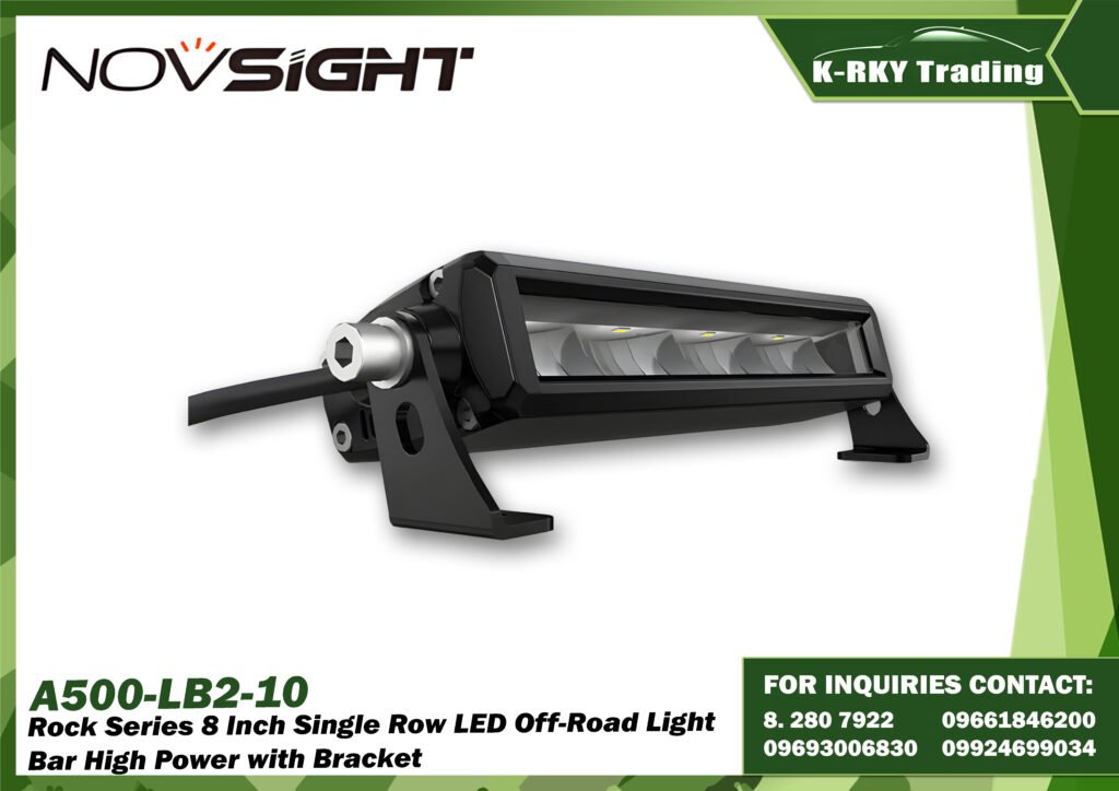 Rock Series 8 Inch Single Row LED Off-Road Light Bar High Power with Bracket