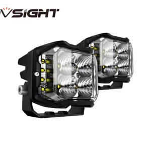 Rock Series | 4-Inch LED Pod Lights Auxiliary Lights with Side Lights (1) A500-WL7-4FT