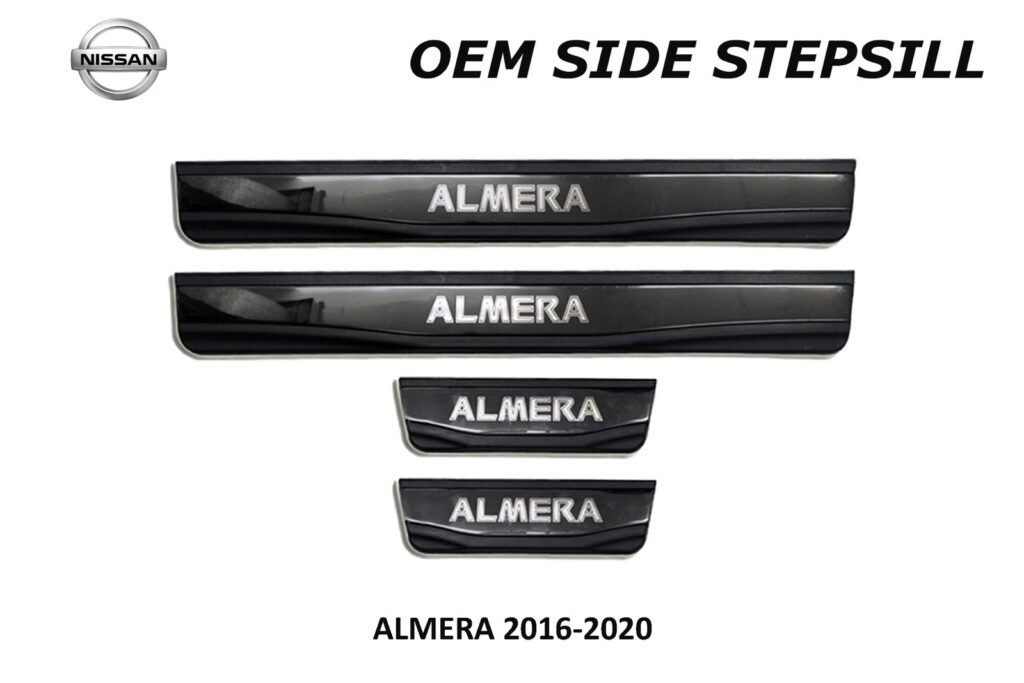 ALMERA 2016 - 2020 SIDE STEPSILL WITH LOGO NO LED