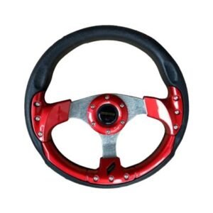 MOMO 13-INCH STEERING WHEEL RED