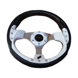 MOMO 13-INCH STEERING WHEEL WHITE
