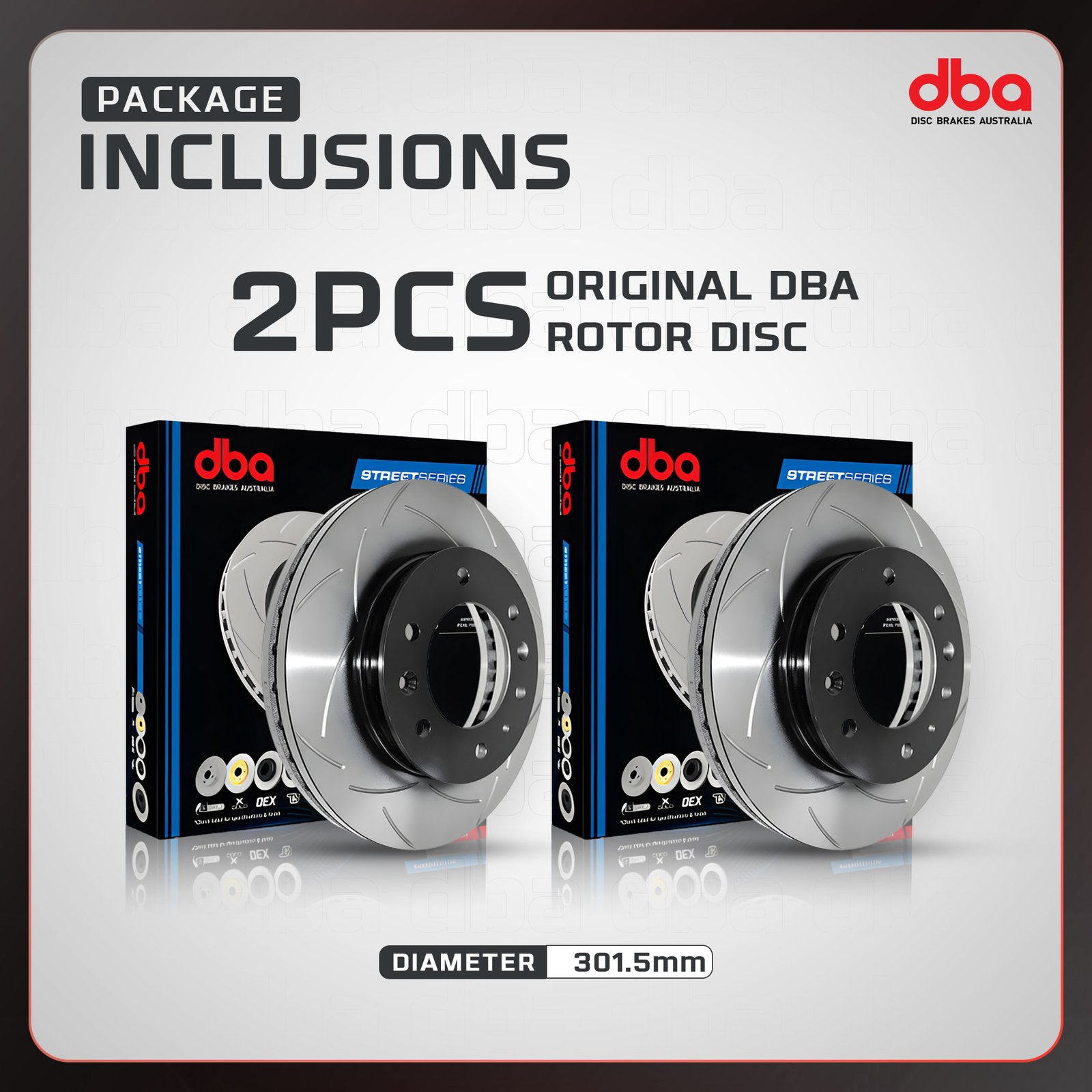 ROTOR DISC, DBA AUSTRALIA T2 FRONT FORD RANGER 2015 2021 (1) DBA2132S