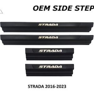 STRADA TRITON 2016 - 2023  SIDE STEPSILL WITH LOGO NO LED