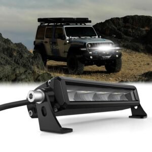 Rock Series 8-52 Inch Single Row LED Off-Road Light Bar High Power with Bracket